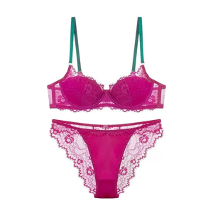 Customize Logo Underwear Comfortable Sets Women Multi color Colors Seamless Bra and <b>Panty</b> Wholesale Bra & Brief Sets - Product Image 2