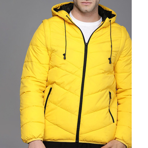 Veste matelassée imperméable réversible à capuche coupe-vent en microfibre, style HIGH STREET, unisexe, nouvelle collection, vente chaude, OEM - Product Image 4