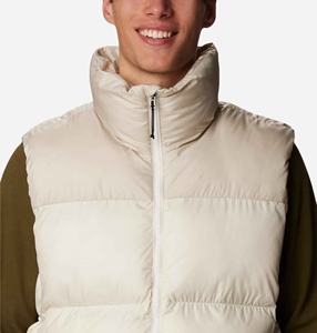 Gilet en duvet personnalisé, brodé, coupe ajustée, grande taille, veste bouffante décontractée, ample, respirante, sans manches, avec fermeture éclair, gilet pour hommes - Product Image 1