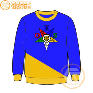 Commande personnalisée de l'étoile de l'Est sweat-shirt brodé en molleton de coton pull de haute qualité vêtements grecs OES sweat-shirts - Product Image 6