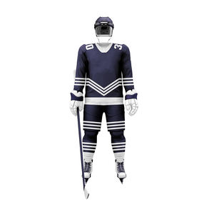 Tenues de hockey sur glace personnalisables les plus populaires, concevez votre propre logo, nom de l'équipe, taille plus, 100% polyester respirant, séchage rapide - Product Image 2