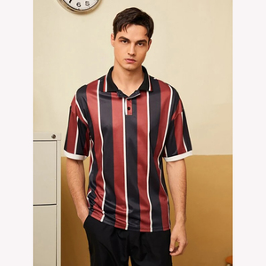 T-shirts de polo de golf pour hommes à col rabattu à manches courtes à séchage rapide en coton et polyester de haute qualité - Product Image 1