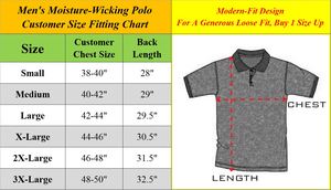 Polo de Punto Sólido para Hombre, de Secado Rápido y Absorción de Humedad (Tallas S-3XL) - Product Image 3
