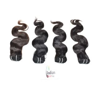 100% naturel noir femmes couleur de cheveux vierges faisceaux vague de corps brut cuticule alignée vierge vendeur pas cher en gros cheveux humains indiens - Product Image 3