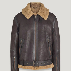 Veste en cuir pour homme élégante noire d'hiver 2026, toutes tailles, avec logo personnalisé et fermeture éclair, veste à étiquette privée - Product Image 1