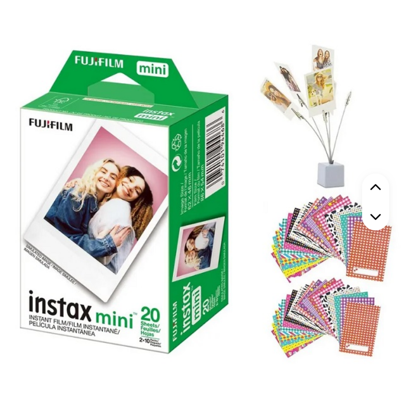 2025 fujifilm instax Мини-пленка для моментальной съемки, 20 листов/упаковка, двойная упаковка, новейшая упаковка, пленка для мгновенной камеры, 20 листов, двойная упаковка