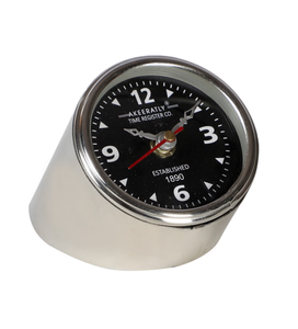 Ak Brass Elegant Metal Centerpiece Clock for Home Chic Modern <b>Table</b> Decor with Metallic Accents - Product Image 3