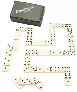 Jeu de dominos 28, jeu de divertissement intérieur, jeu de dominos personnalisé avec logo, jeu de dominos de qualité supérieure fait à la main avec boîte en bois - Product Image 2