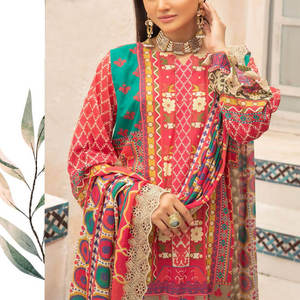 Robe Shalwar Kameez en coton de haute qualité pour femmes, nouvelle collection, tenue de soirée élégante, lavable, style indien-pakistanais, toutes saisons - Product Image 3