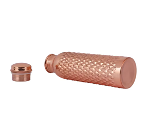 Customizable New Portable Pure Copper Water <b>Bottle</b> Modern Art Unique Design for Home Office Dining Outdoor Home Use Drinkware - Product Image 2
