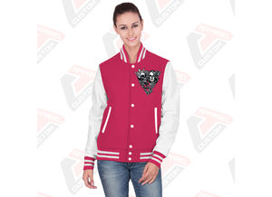 Venta caliente de los hombres Casual Street Wear Canvas Varsity Jacket con Stand Collar Impresión personalizada Transpirable Impermeable a prueba de viento - Product Image 4