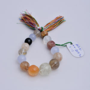 สร้อยคอพลอยหลากชนิด ขนาด 12 ถึง 17 มม. ลูกบอลกึ่งเรียบหลายสี น้ำหนัก 263.75 กะรัต ธรรมชาติ สำหรับทำเครื่องประดับชั้นดี - Product Image 2