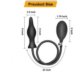 Inflatable Butt Plug With Pump Ass Plug Expand Dildo Air-<strong>Filled</strong> <strong>Anal</strong> Plug - Product Image 6