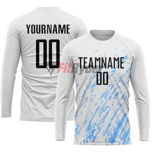 เสื้อเจอร์ซีย์ฟุตบอลกางเกงขาสั้นระบายอากาศได้ดีพิมพ์ลายซับลิเมชันเต็มรูปแบบดีไซน์ตามสั่ง - Product Image 5