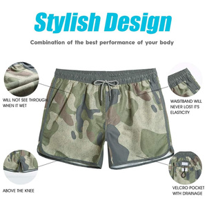 Pantalones cortos estampados informales para hombre con diseño personalizado de material transpirable para promociones y eventos de playa con logotipo OEM - Product Image 5