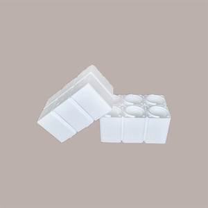 Boîte sectionnelle en plastique polystyrène à six bouteilles pour un emballage et une expédition sûrs - Product Image 3