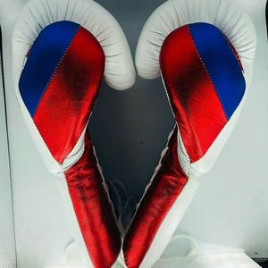 Gran oferta de guantes de boxeo hechos de cuero de primera calidad en colores y diseños personalizados sin logotipo, punzonado de entrenamiento, MS-BG-609 - Product Image 3