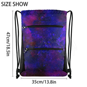 Drawstring <b>Backpack</b> <b>Lightweight</b> Design Spacious Storage Easy Carry for Gym Travel and Daily Use - Product Image 3
