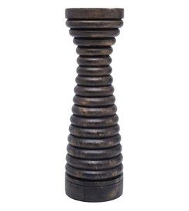 Portavelas de madera de diseño antiguo de la mejor calidad, Color negro mate para el hogar, gran oferta, candelabro de artes indias para decoración del hogar - Product Image 2