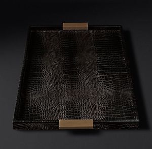 ถาดหนังเป็นมิตรกับสิ่งแวดล้อมออกแบบมาสำหรับบริการอาหารเช้าบนเตียงโซฟาหรือสถานที่ที่เน้นความสะดวกสบายในร่ม - Product Image 1