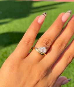 2.00 CT Pear Cut Lab Grown Diamond Stud <b>Earrings</b> IGI Certified 14K Solid Gold Classic Solitaire <b>Screw</b> <b>Back</b> <b>for</b> Women - Product Image 3