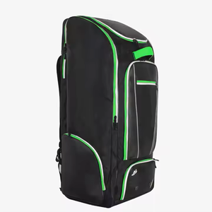 Bolsa de lona con ruedas de cuero genuino para jóvenes, bolsa deportiva resistente con ruedas para equipo de críquet, equipaje de viaje - Product Image 3