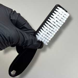 Set Professionale di 1 Pennello Nero per Pulizia Unghie con Setole in Nylon Acrilico per la Cura dell'Arte delle Unghie - Product Image 2