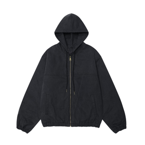 Sudaderas con capucha para hombre con cremallera completa Chaqueta de trabajo con capucha lavada Algodón pesado Diseño personalizado Logo Cómodo Tamaño transpirable - Product Image 6