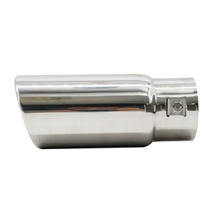 Terminale rotondo da 66 mm inclinato in acciaio inossidabile - Product Image 2