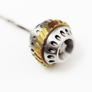 Corona de Reloj de Acero Inoxidable 316L, Turbina CNC Personalizada en Oro de Dos Tonos para Piezas de Reloj Mecánico NH35 NH34 <span class=keywords><strong>SW200</strong></span>, Venta al Por Mayor - Product Image 2