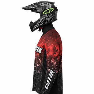 Camisetas de carreras de motos con estampado Digital impermeable, camisetas de Motocross personalizadas transpirables de malla de poliéster para deportes y uso al aire libre - Product Image 4