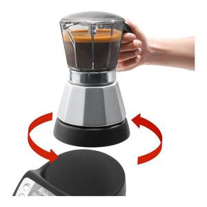 Cafetière à filtre électrique De Longhi 450W, 4 tasses, Moka Pot ALICIA Emkp42B Plus, gris et noir - Product Image 5