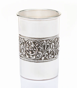 Handmade in India Direct From Factory Pure Silver Eco-Friendly Classic <b>Tumbler</b> Cup Pot Water Glass with Health Benefits - Product Image 3