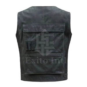 Mode sur mesure peau de vache cuir gilet hommes Slim Fit fabriqué au Pakistan cuir gilet bonne qualité - Product Image 2