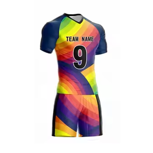 Ropa de fútbol duradera de alta calidad, uniformes de fútbol personalizados | Entrenamiento de fútbol adulto Unisex de secado rápido con estampado de transferencia de calor - Product Image 2