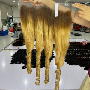 ชุด2025ผมมนุษย์สำหรับต่อผมจริงชุดผมแบบบางสำหรับเด็กผมลอนแบบปรับแต่งสีได้ตามต้องการ - Product Image 5