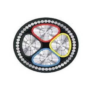 Cable Eléctrico Subterráneo de Alta Resistencia, Blindado con Aluminio, 0.6/1.1kv, 16SQMM, 4 Núcleos, XLPE, SWA, Revestimiento de PVC - Product Image 1