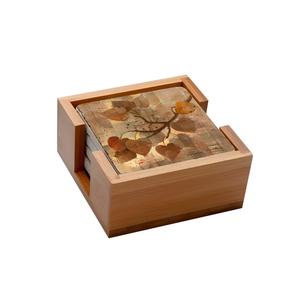 Hermosos posavasos florales de madera con soportes a juego Calidad de exportación para restaurante Hotel Uso Esteras y almohadillas Categoría de producto - Product Image 5