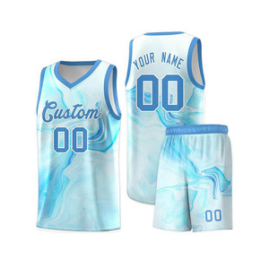 Maillot de basket-ball, chemises brodées, uniforme cousu, vêtements classiques pour jeunes, logos - Product Image 5