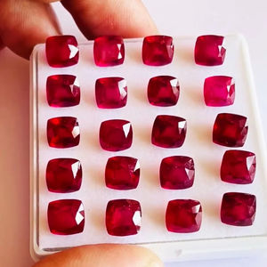 Cojín de calidad AAA, piedras preciosas de rubí Natural tratadas con calor, piezas de belleza únicas para la fabricación de joyas, Color rojo IGI certificado - Product Image 1