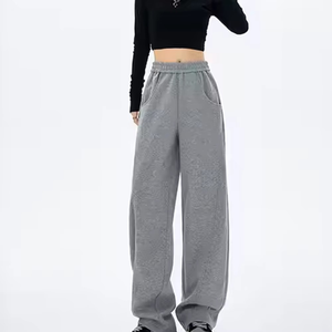 Pantalons de survêtement surdimensionnés avec logo personnalisé, pantalons de survêtement larges de haute qualité, pantalons baggy pour hommes, taille plus, pantalons lourds, pantalons de survêtement basiques unis - Product Image 1