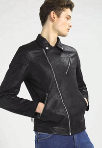 Unique Style Men Casual <b>Motorbike</b> Leather Coat Fashionable Trendy Strong Durable Leather Jacket With Side Zipper Pockets Outwear - Product Image 5