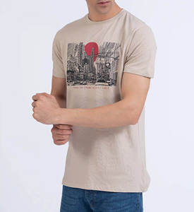 Vêtements pour hommes Chemises grande taille OEM T-shirt personnalisé en coton respirant à col rond et à manches courtes style rue haute pour hommes - Product Image 6