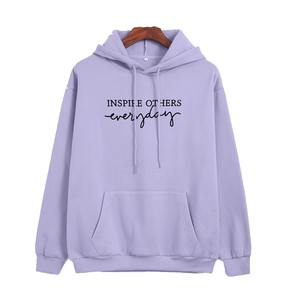 2025 último transpirable para mujeres de peso pesado de algodón/poliéster serigrafía personalizada de buena calidad sudaderas con capucha holgadas para Unisex - Product Image 1