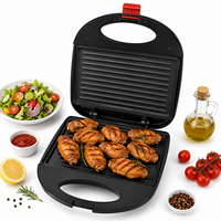 Machine à sandwich multifonction 3-en-1, gaufrier et grill antiadhésif avec plaques interchangeables, presse à panini pour la cuisine domestique - Vente chaude