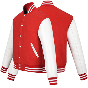 Custom Varsity <b>Jacket</b> Winter Fall High Quality <b>Women</b> Crop Letterman Varsity <b>Jackets</b> Winter Long Sleeves Coats <b>Leather</b> <b>Bomber</b> - Product Image 2