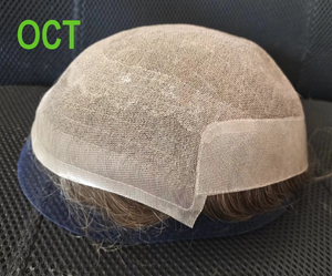 โรงงานผู้ผลิตวิก<span class=keywords><strong>ผม</strong></span>ชายแบบยุโรป Remy Hair คุณภาพสูง วิกผมแท้ ระบบเปลี่ยนผมแบบ Toupee ลอนลึก - Product Image 3