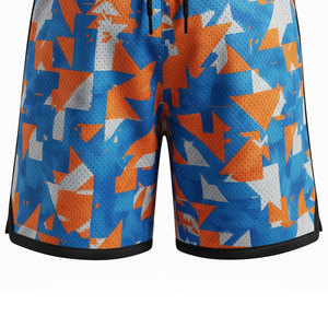 Shorts en mesh sublimés personnalisés pour hommes, bas de tenue d'équipe personnalisés avec technologie d'évacuation de l'humidité pour les athlètes - Product Image 5