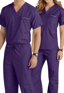 OEM Customized Unisex Cotton Woven Hospital Uniforms Medical Clothing Washable for <b>Doctors</b> and Patients Patient Gown <b>Sets</b> - Product Image 3