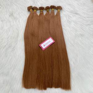 Cabello Remy ondulado Virgen sin procesar de Vietnam Cabello humano natural alineado con cutícula con punta plana suave Los vendedores ofrecen alta calidad - Product Image 1